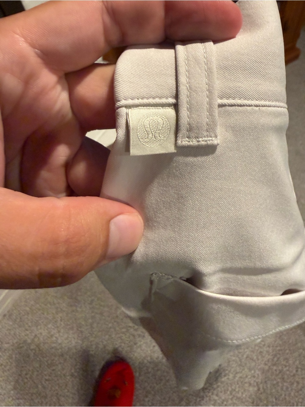 Lululemon Bone White Mens Straight Pants - Picture 5 of 5
